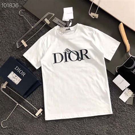 white dior t shirt mens|Dior white shirt men.